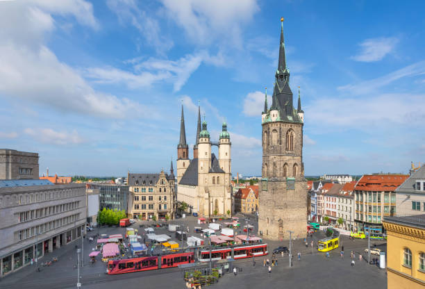 Market Square in Halle (Saale), Germany