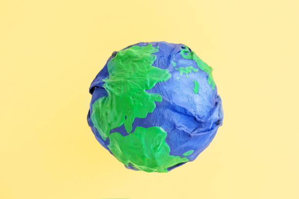 istock Model of planet wrapped in a plastic bag 1286133729