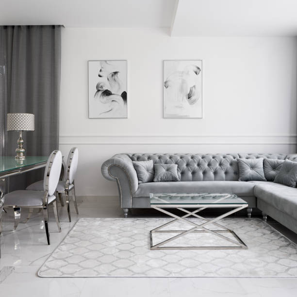 istock Luxurious and glamour living room interior 1286139244