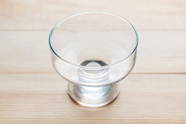 istock Clean empty glass cup for dessert and salad 1286144743