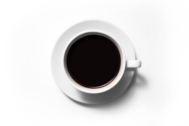 istock Black coffee isolated on a white background. 1286146053