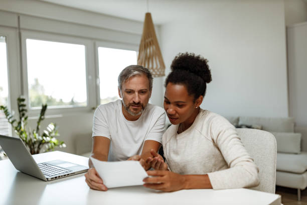 istock Talking about bank money. 1286148650