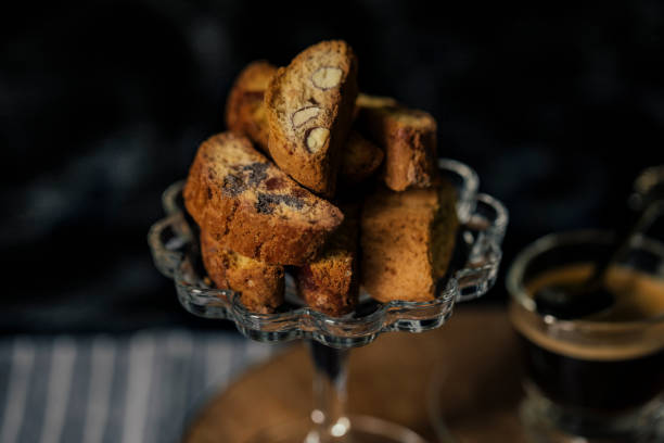 cantuccini cookies - cookie biscotti italian culture variation stock-fotos und bilder