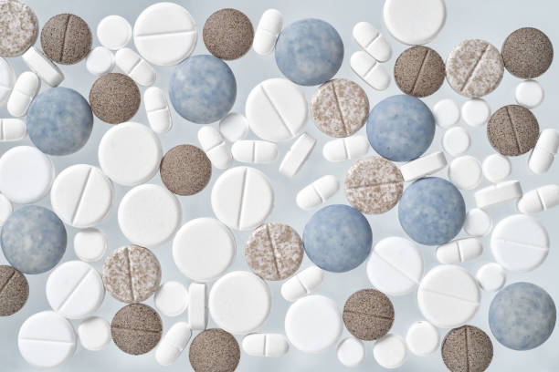 istock Various medical pills on white background 1286155014
