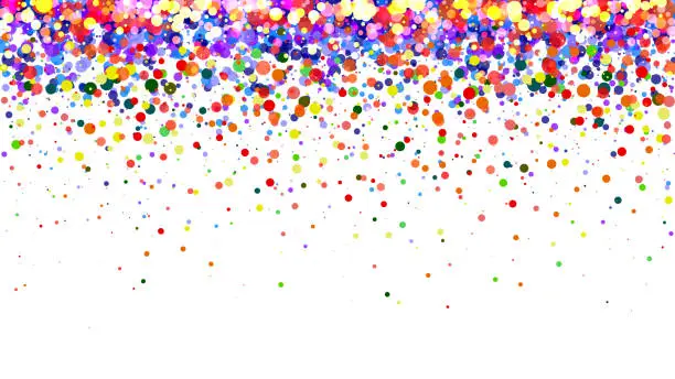 Vector illustration of Abstract colorful gradient background. Multicolored dots on white background
