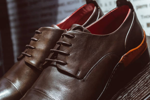 istock Men's shoes classic leather luxury stitching quality accessories formal 1286158531