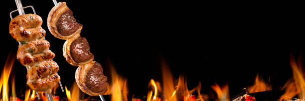istock Beef steak on the grill with fire. Brazilian barbecue 1286171554