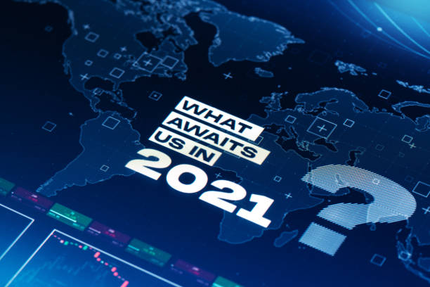istock What Awaits Us in 2021 Background on World Map 1286174022