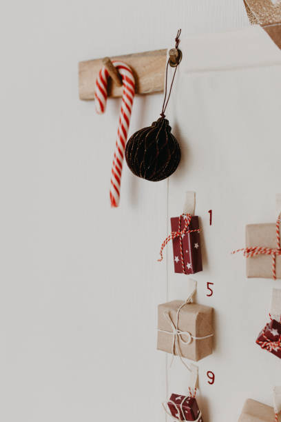 istock Christmas Advent calendar hanging on the wall. 1286174637