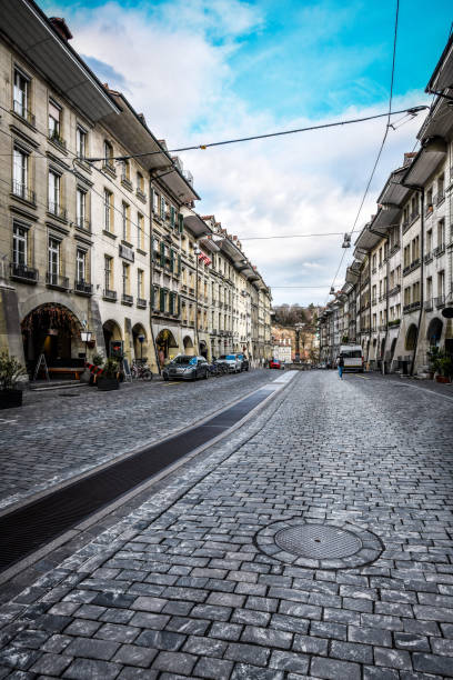 istock Old Architecture And Cobbled Streets In Bern, Switzerland 1286174840