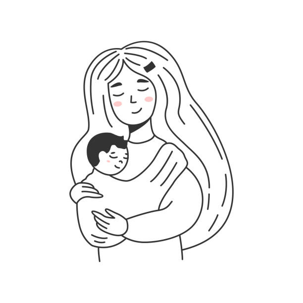 illustrations, cliparts, dessins animés et icônes de grossesse - nature human pregnancy vector mother