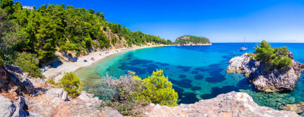 istock Amazing beach Stafilos, Skopelos, Greece. 1286182257