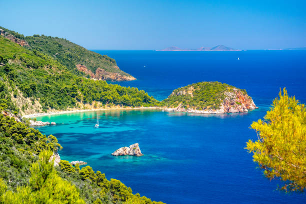 istock Amazing beach Stafilos, Skopelos, Greece. 1286182576