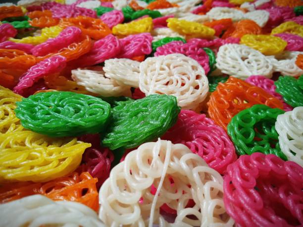 istock Colorful crackers ready to be fried 1286188133