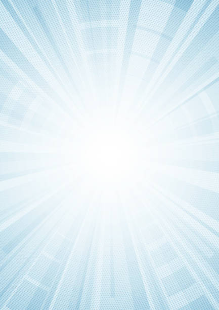 Blue comic star burst textured background bright blue exploding star textured surface background vector illustration white light abstract background stock illustrations