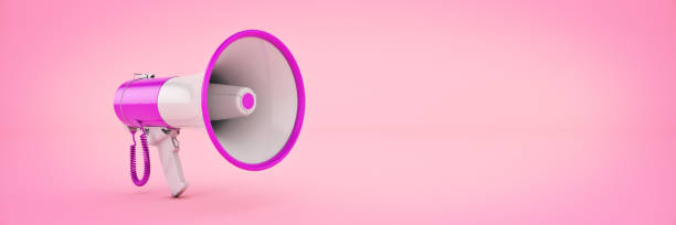 istock megaphone isolated, attention concept announcement. 3d rendering 1286196749