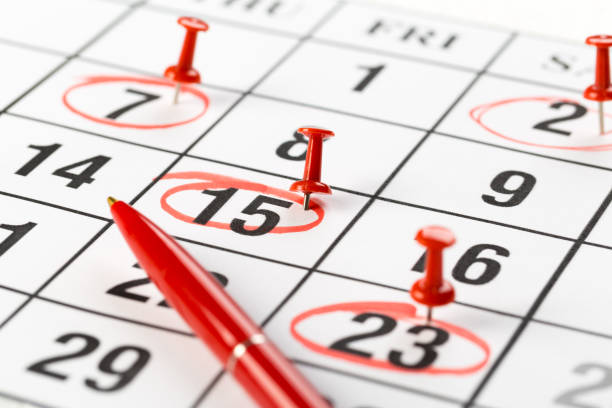 istock red buttons on the calendar. Concept idea to do planning. 1286198061