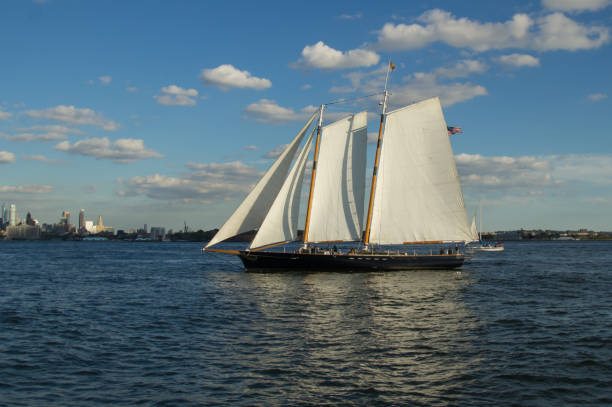 istock sailing boat on the Hudson 1286204141
