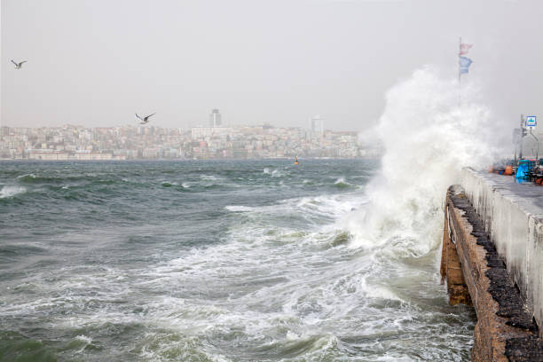 istock southwest wind storm with waves in Istanbul,Turkey 1286206285