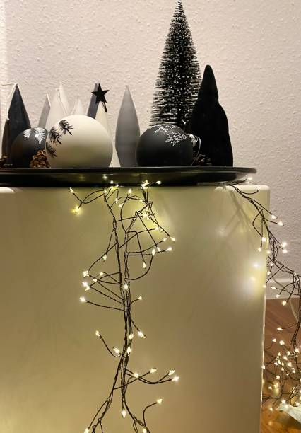 istock Xmas candles on round table 1286209218