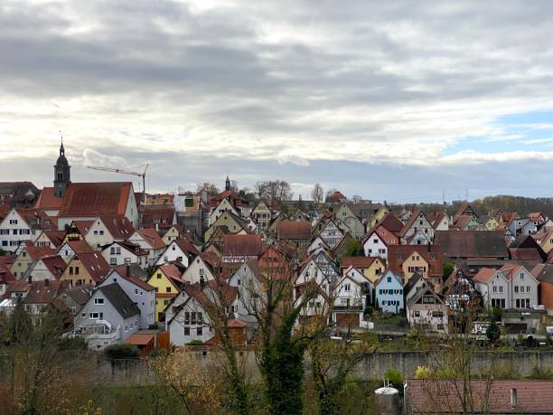 istock Medieval town at morning 1286210683
