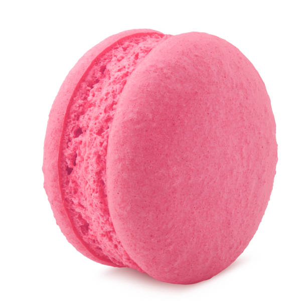 istock pink macaroon isolated on white background, clipping path, full depth of field 1286213278