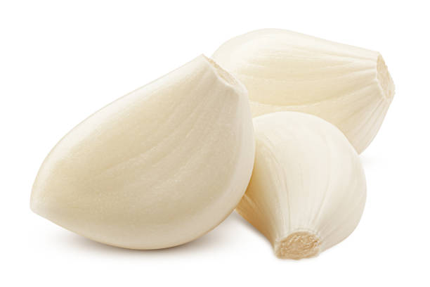 istock garlic, isolated on white background, clipping path, full depth of field 1286213300