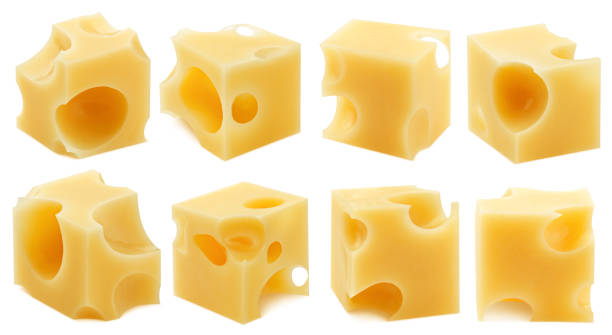 istock cheese cube, isolated on white background, clipping path, full depth of field 1286213333
