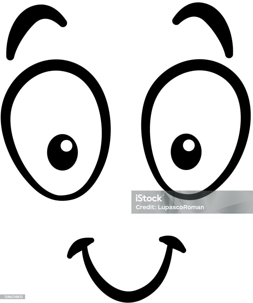 Coleção Desenhos Animados Desenhados Mão Rostos Expressivo Olhos Boca  Sorrindo vetor(es) de stock de ©devitaayusilvianingtyas 378982536