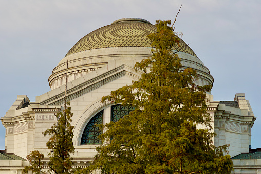 Washington, D.C. / USA - November 3, 2020: View of the dome of the Smithsonian’s Museum of Natural History, a popular tourist destination on the National Mall.