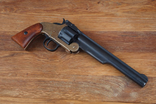 istock old west era .44 smith and wesson single action revolver gun 1286222340