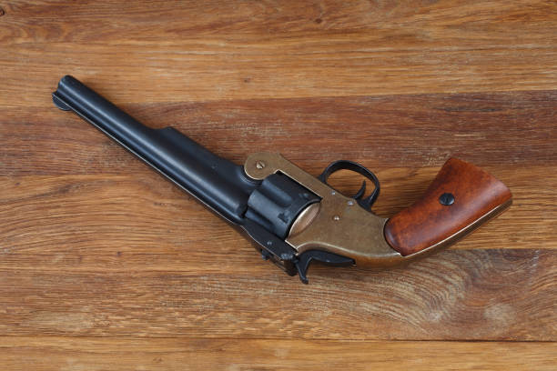 istock old west era .44 smith and wesson single action revolver gun 1286222379
