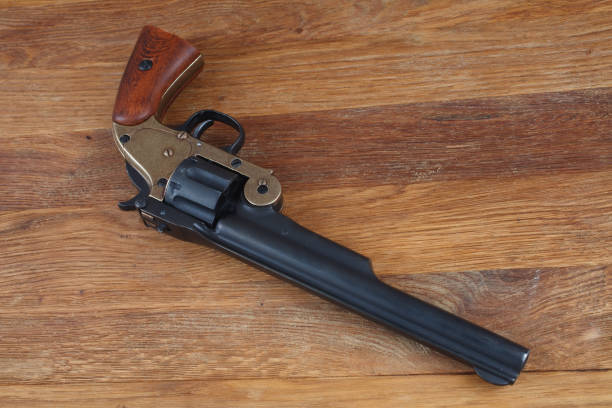 istock old west era .44 smith and wesson single action revolver gun 1286222388