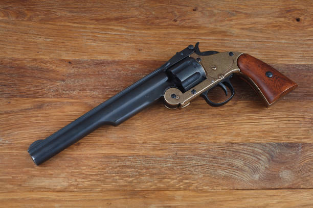 istock old west era .44 smith and wesson single action revolver gun 1286222427