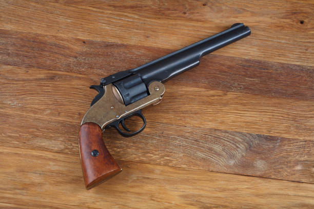 istock old west era .44 smith and wesson single action revolver gun 1286222493