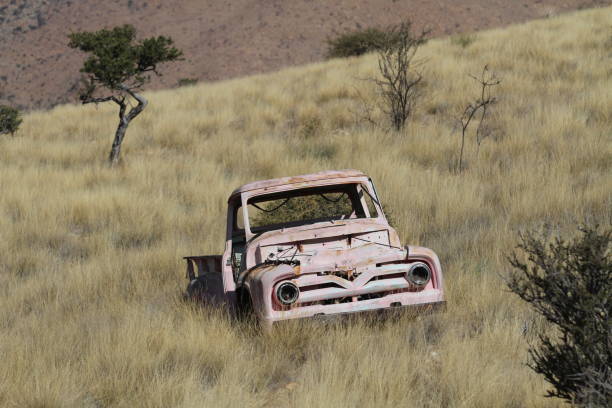 istock Vintage car in Namibian Desert 1286226546
