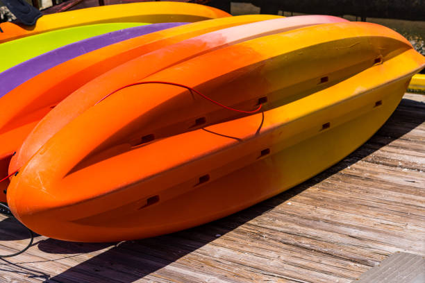 istock Kayaks Drying in Sun on a Pier 1286227621