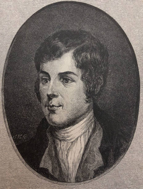 istock Antique illustration - portrait of Robert Burns - poet - writer 1286231051