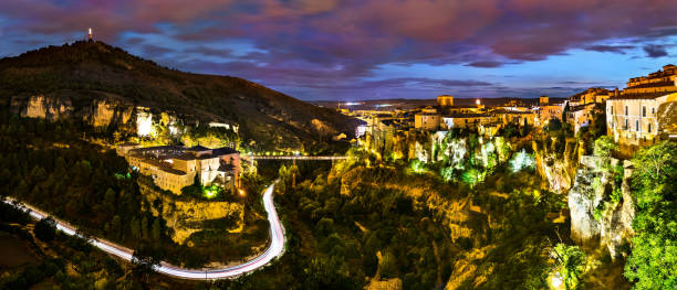istock Cityscape of Cuenca at sunset in Spain 1286233803