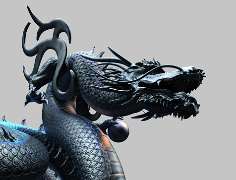 chinese monster dragon- 3d rendering