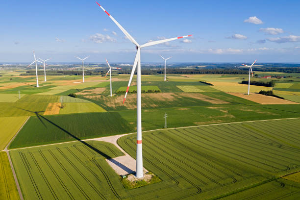 istock Aerial View of Wind Turbines 1286237004