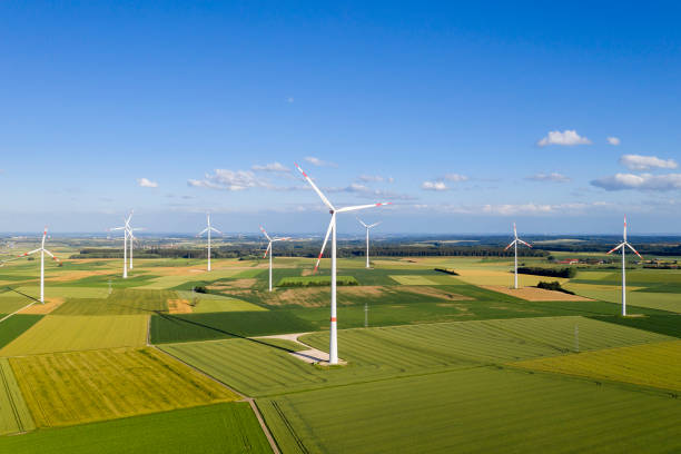 istock Wind Turbines, Aerial View 1286237622