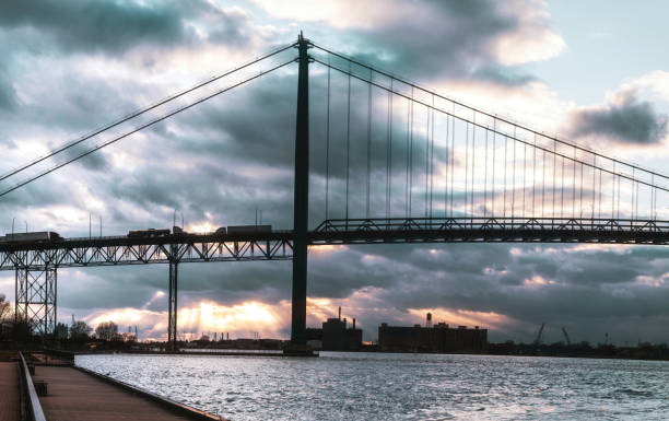 istock Ambassador Bridge at Dusk 1286252984
