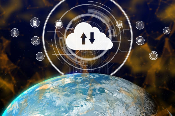 istock 3D illustration international communication and advanced internet network . 1286256324