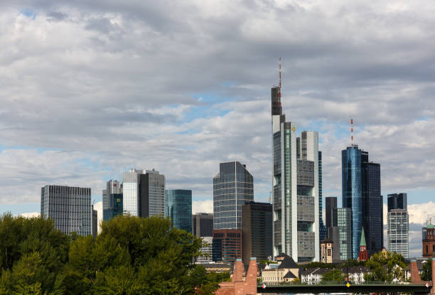 istock Cityscape with skyscrapers and cloudy sky 1286269423