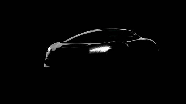 istock sportscar silhouette on black background 1286270450