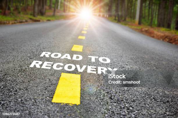 Road To Recovery With Sunbeam Stock Photo - Download Image Now - Recovery, Addiction, Coronavirus