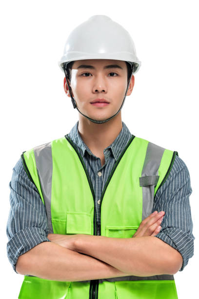 istock Wearing a helmet of young engineers 1286274198
