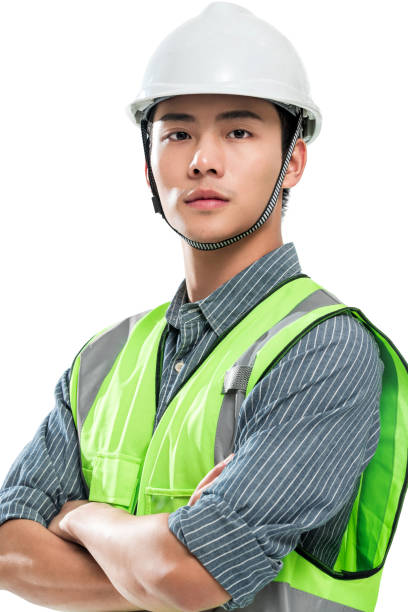istock Wearing a helmet of young engineers 1286274205
