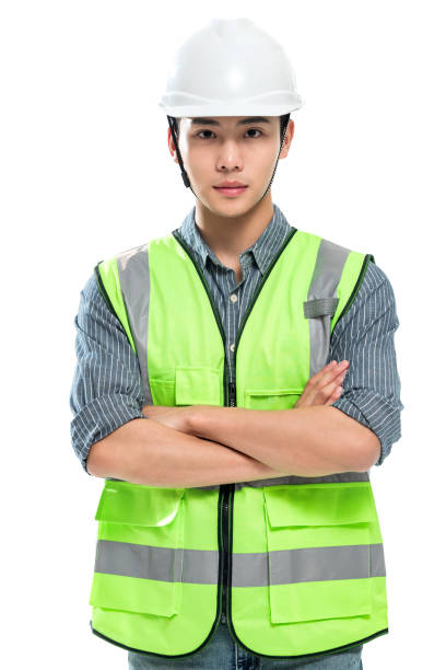 istock Wearing a helmet of young engineers 1286274207